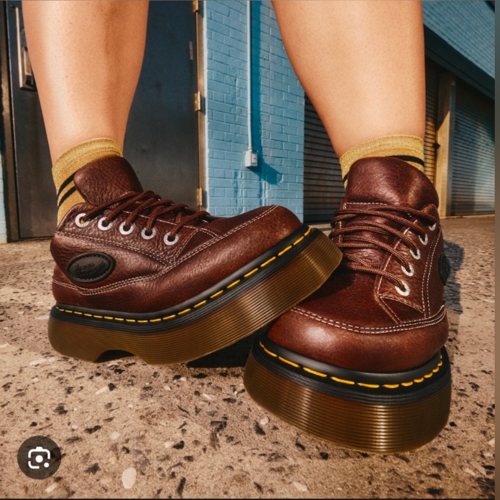 Dr Martens Buzz 5-eye 5i Grizzly Dark Brown UK 6, NIB